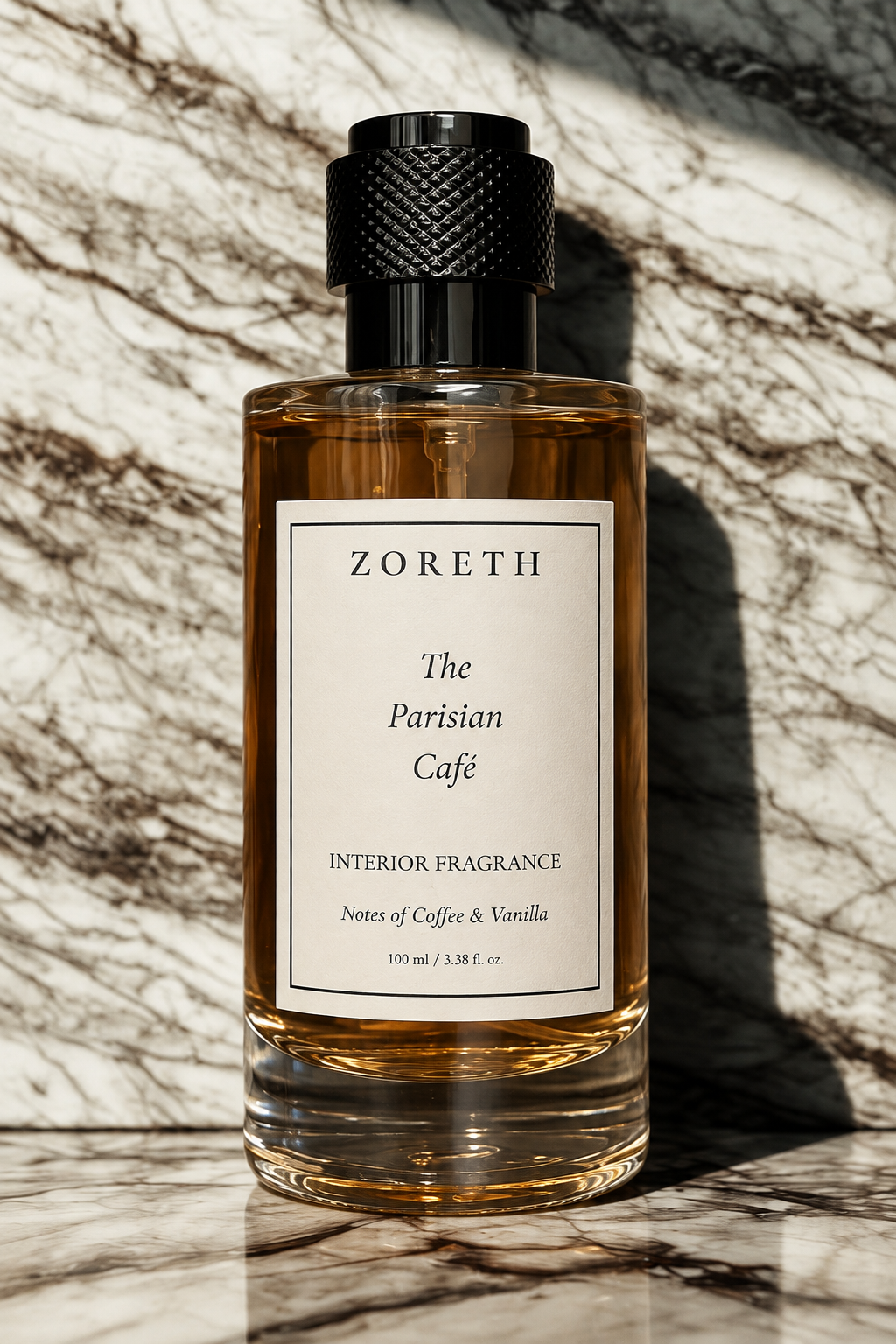 The Parisian Cafe by ZORETH luxury coffee room freshener and interior fragrance with coffee, vanilla and cocoa notes.